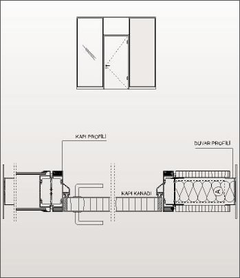 KLAPPA / Cam-Kapı-Ahşap Geçiş Detayı